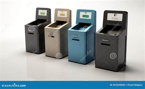 Smart Waste Collection Isolated Cartoon Vector Illustrations