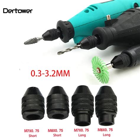 4 Types Multi Chuck Keyless For Dremel Rotary Tools 0 3 3 2mm Drill Bit