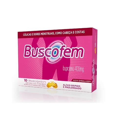 Buscofem 400mg 10 Cápsulas Drogarias Tamoio