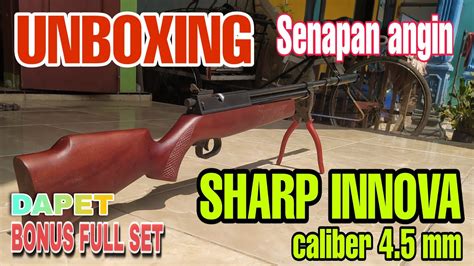 UNBOXING SENAPAN ANGIN SHARP INNOVA Long YouTube