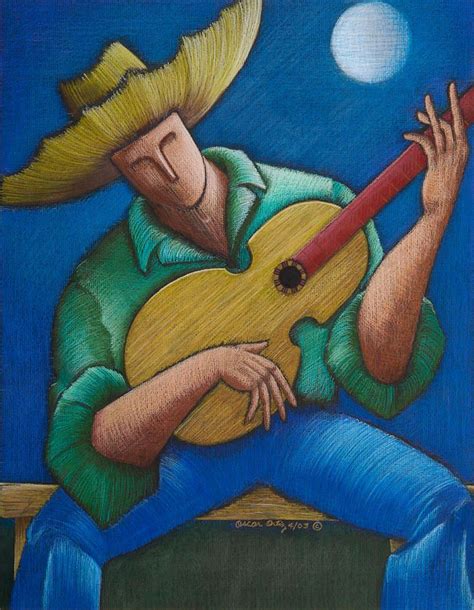 Jibaro En La Luna Canvas Art Prints Puerto Rico Art Cuban Art