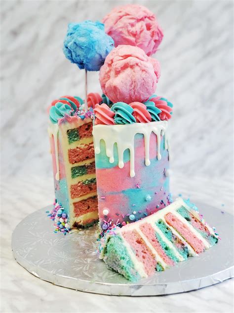 Cotton Candy Ice Cream Cake