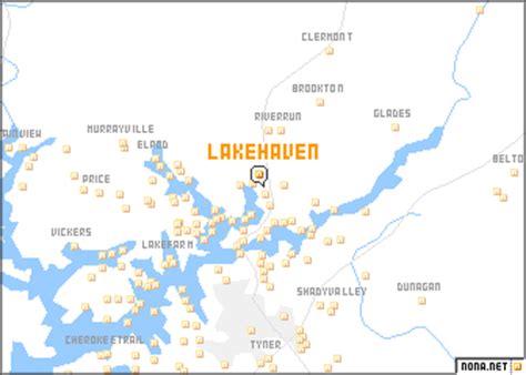 Lake Haven (United States - USA) map - nona.net