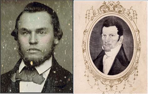 Daguerreotype Proposed To Be Hyrum Smith Age Forty Four As Seen