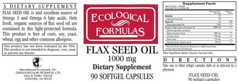 Flax Seed Oil 1000mg 90 Gels Spectrum Supplements