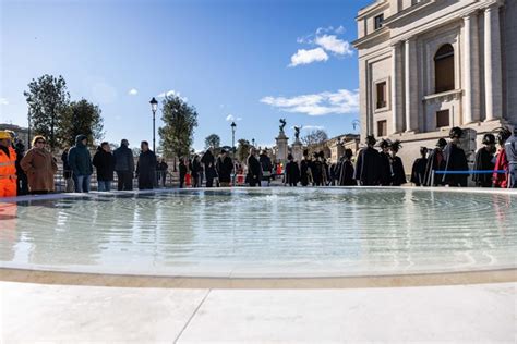 Inauguraci N De La Nueva Piazza Pia Fuentes Escalinatas Y Rboles