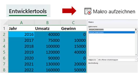 Excel Makros Excel Makros Erstellen Und Anwenden Mit Video