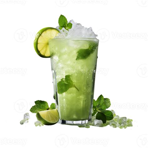 Mojito Summer Refreshing Cocktail With Ice And Mint Perfect For Drink