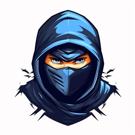 Vetor Do Logotipo Ninja Vetor Premium