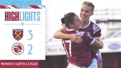 West Ham 3 2 Reading Hammers Claim Back To Back Wsl Wins Womens