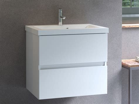 Mobile Bagno Salvaspazio Compact L Cm Cassetti Bianco Lucido E