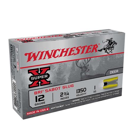 Winchester Ammo Xrs Super X Bri Sabot Slug Gauge Oz Bx