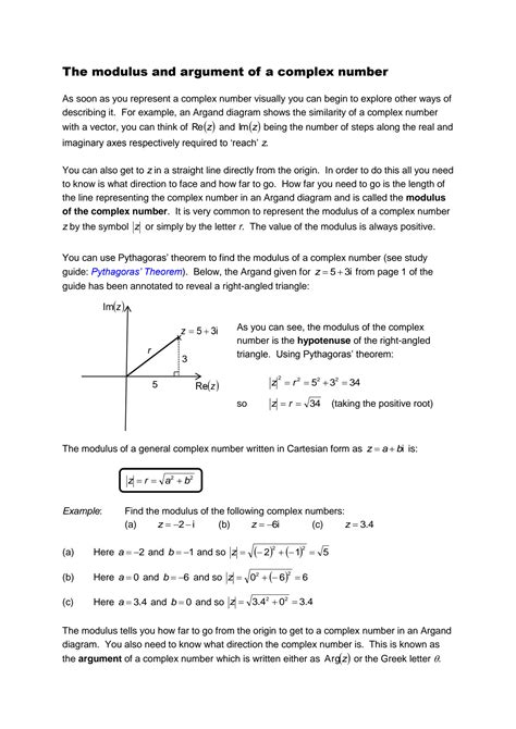 Solution Argand Diagrams And Polar Form Studypool