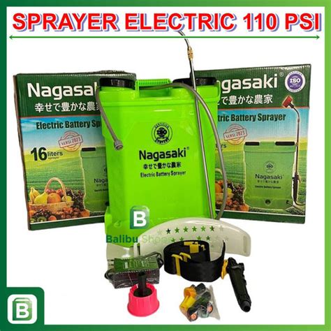 Jual Sprayer Elektrik NAGASAKI 16 Liter Tangki Semprot Elektrik Kab