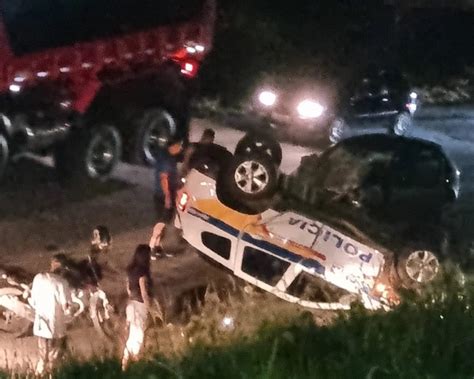 Acidente Envolvendo Carro E Viatura Da Pm Deixa Três Feridos Na Mg 424