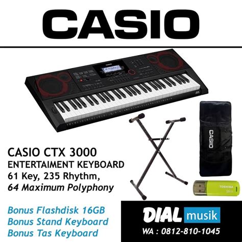 Jual Casio CT X3000 Bonus Lengkap CTX 3000 CTX3000 GARANSI RESMI