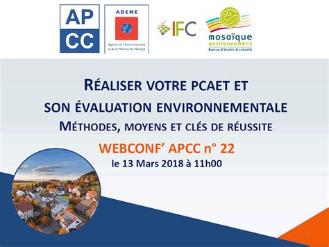 Webconférence sur le PCAET et son évaluation environnementale