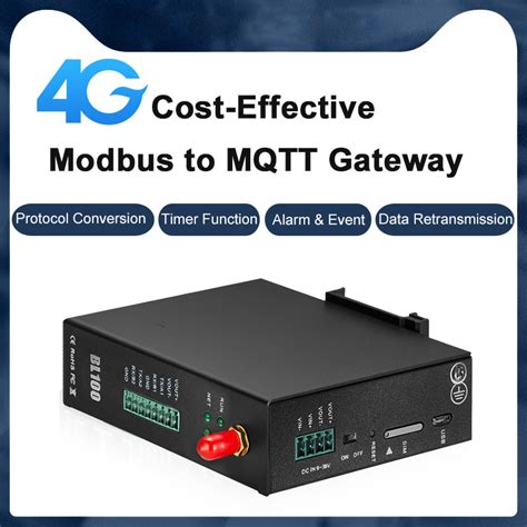 Modbus RTU To MQTT Converter 4G LTE Cellular Industrial IoT Gateway For