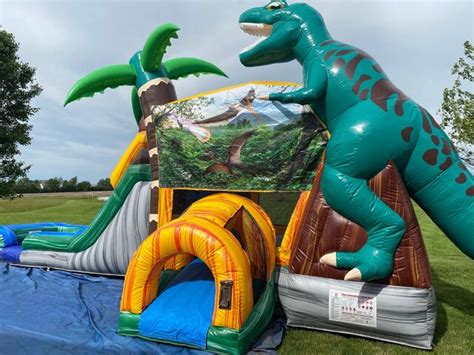 Jurassic Dual Lane Dry Combo KCpartyrentals Kansas City MO