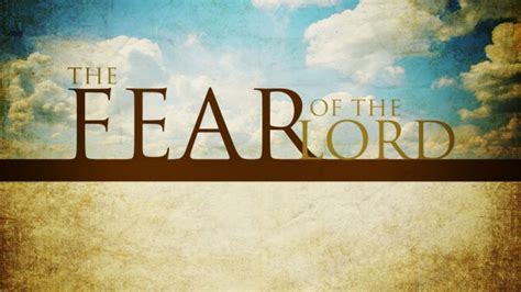 THE FEAR OF THE LORD - Revelation Central