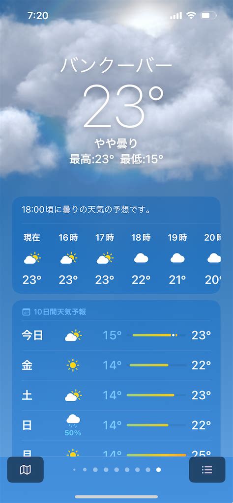 Iphoneの天気予報アプリの天気の種類、全まとめ！アイコンの種類と意味も解説 都会より田舎が好き。