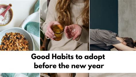 List Of 19 Good Habits To Adopt Before The New Year Bellflower Lifestyle