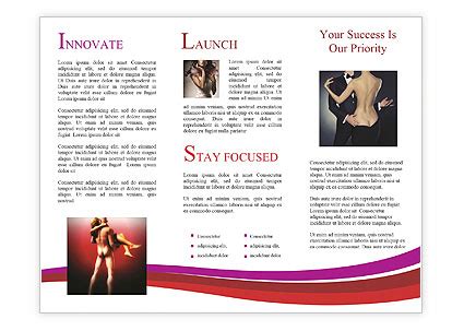 Nude Man Holding His Woman Brochure Template Design ID SmileTemplates