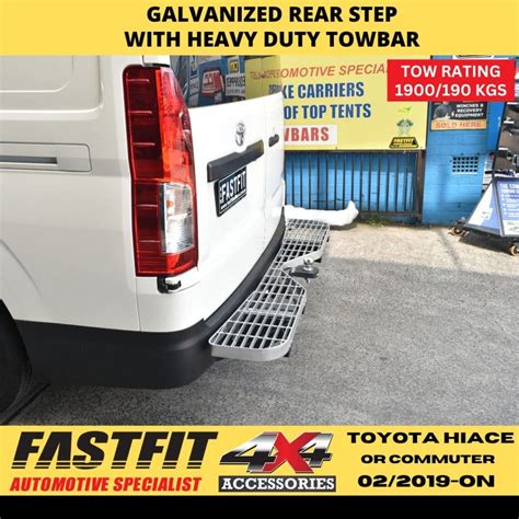 Shop Tag Galvanized Rear Step With Towbar To Suit Toyota Hiace