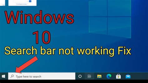 How To Fix Search Box Not Working In Windows 10 Search Bar Not