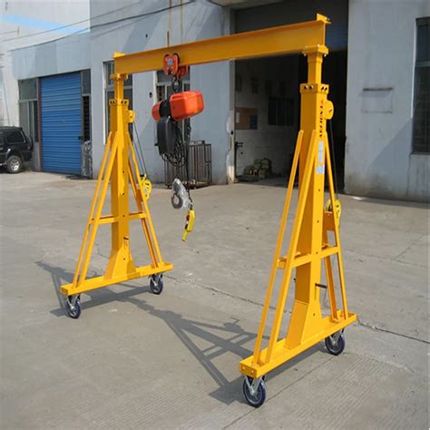 Customized Adjustable Height Indoor Small Gantry Crane 500kg 1000kg