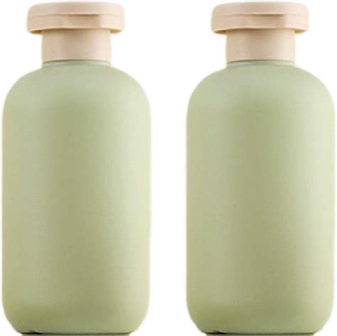 Travel Shampoo Bottles Squeeze Bottles With Flip Cap Green Plastic