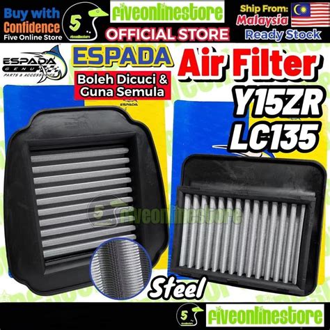 ESPADA Racing Air Filter Yamaha Y15ZR LC150 LC135 Penapis Kotak Angin