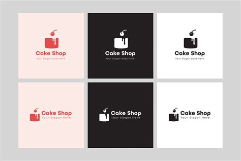 Cake Shop Logo Template [Illustrator Ai, Vector EPS] - BrandPacks