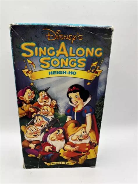 DISNEYS SING ALONG Songs Snow White Heigh Ho VHS 1993 Release 14 58