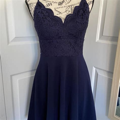 Navy Blue dress, perfect for any event, from... - Depop