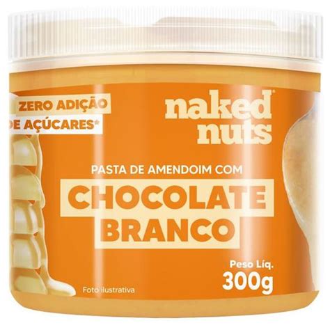 Pasta De Amendoim Chocolate Branco 300g Naked Nuts Pasta De