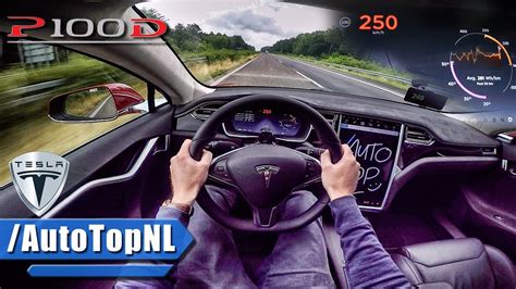 Tesla Model S P100d Ludicrous Autobahn Pov Top Speed And Acceleration By