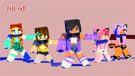 Aphmau Friends Dance Crew Shuffle Dance Tutu Dance Chicken Wings Meme Minecraft