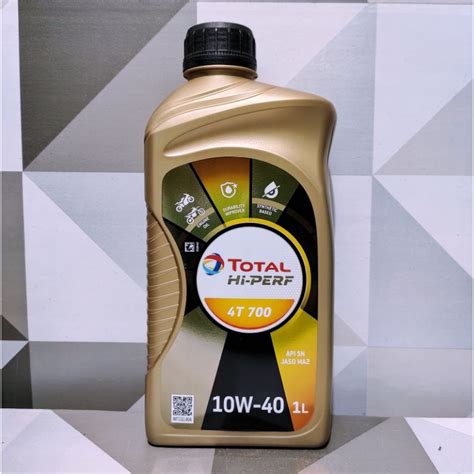 Jual Oli Total Hi Perf 700 4T API SN JASO MA2 1L Shopee Indonesia