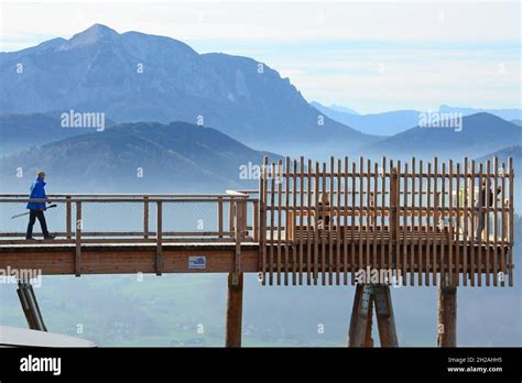 Baumwipfelpfad Auf Dem Gr Nberg Bei Gmunden Im Salzkammergut