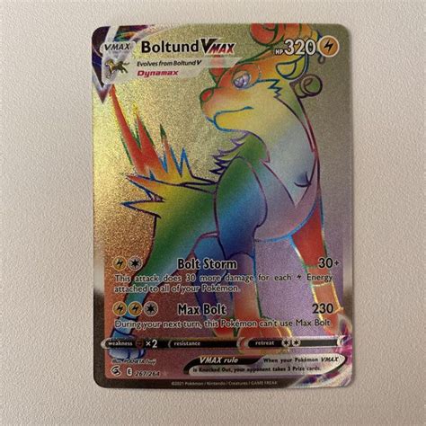 Verified Boltund Vmax Secret Rare Fusion Strike Pokemon Cards Whatnot