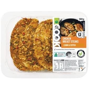 Woolworths Cook Marinated Chicken Breast Steaks With Rspca Approved