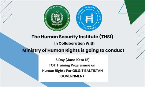 The Human Security Institute Thsi In Collaboration With Ministry Of