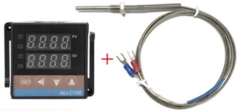 Zestaw Sterownik Regulator Temperatury Pid Rex C M Czujnik Typu K