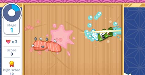 Sushi Slicer - Play it Online at Coolmath Games