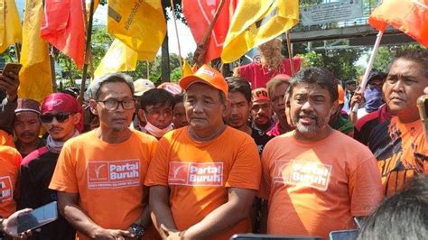 Partai Buruh Demo Bareng Petani Said Iqbal Bertemu Pihak Istana