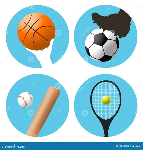 Sports Symbols Stock Photos Image 18540183