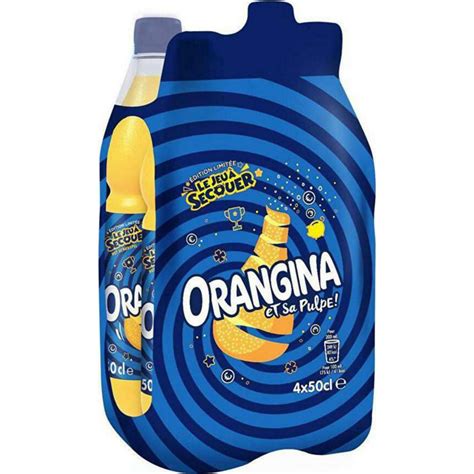 Orangina Boisson Gazeuse à L Orange Et Sa Pulpe 50cl Pack De 4