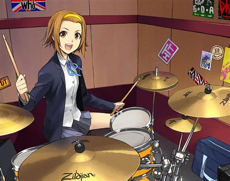 Cartoon Girl Drummer