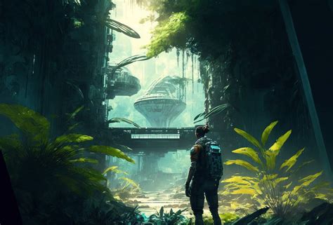 Futuristic forest by ExnergyX on DeviantArt